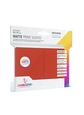 Gamegenic - Matte Prime Sleeves Red (100 Sleeves)